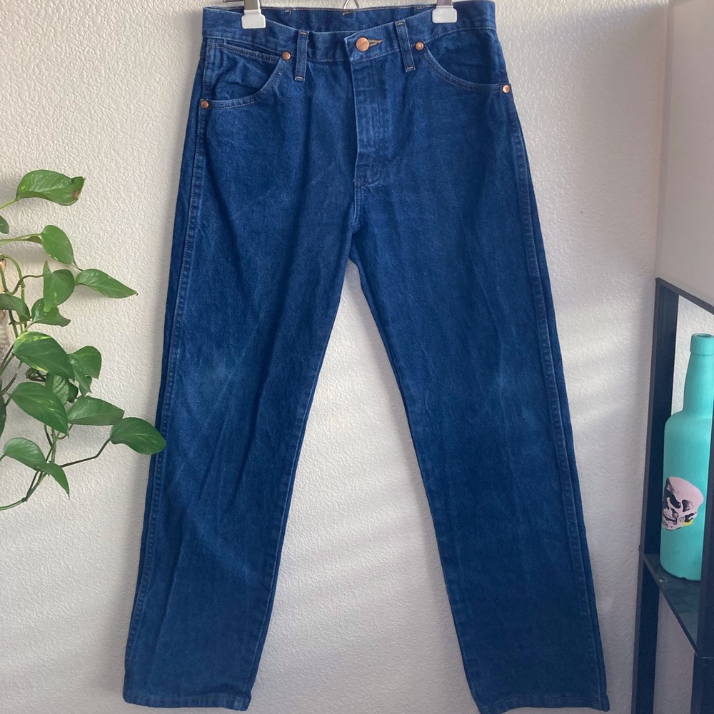 Wrangler bootcut blue jeans
